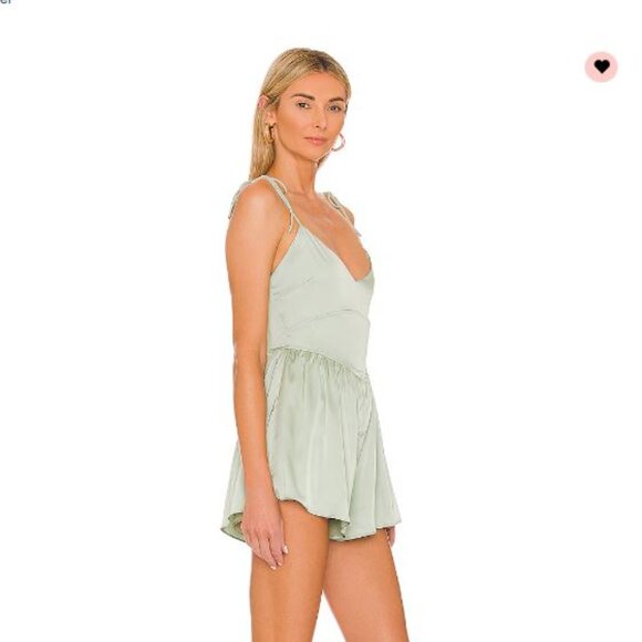 Sage Green Romper NWOT S - Picture 3 of 3